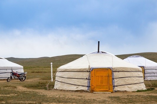 Stay overnight in a yurt