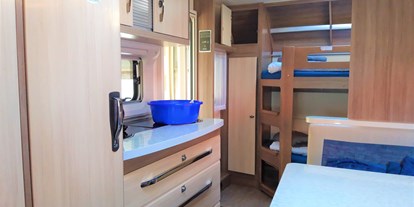 Luxuscamping - Kochmöglichkeit - Vorpommern - Camping Pommernland Mietwohnwagen