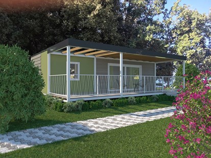 Luxuscamping - Hunde erlaubt - Istrien - Campingplatz Porto Sole - Meinmobilheim Superior Family auf dem Campingplatz Porto Sole