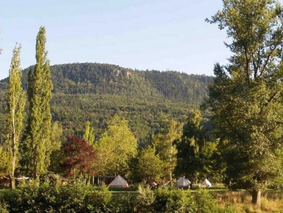Luxury camping - Terrasse - Haute Loire - CosyCamp Baumhütte auf CosyCamp
