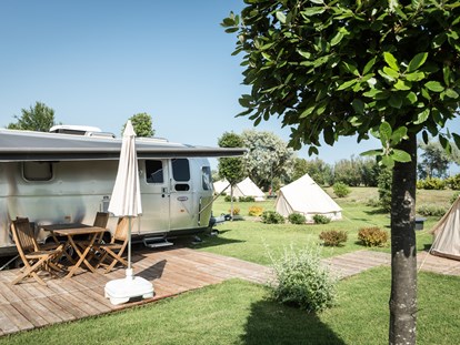 Luxury camping - Dusche - Cavallino - Camping Ca' Savio Airstreams auf Camping Ca' Savio