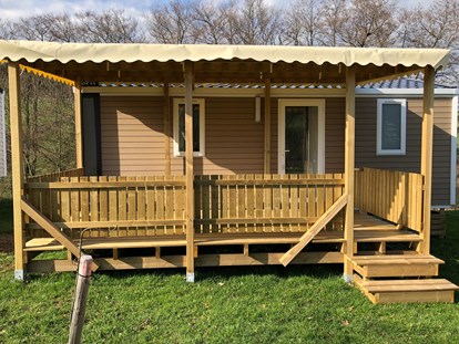 Luxury camping - Heizung - Luxembourg - MobilHeim Neumuhle Park Neumuhle Luxemburg - Camping Neumuehle Muellerthal Neumuhle MobilHeim Glamping Neumuhle Luxemburg. 4 Pers. 2 Schlaffzimmer. Douche. Wc.