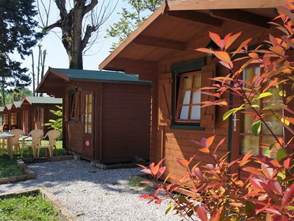 Luxuscamping - Venetien - Mini-Chalets, perfekt für kurze Aufenthalte - Camping Rialto Mini-Chalets für 2 Personen auf Camping Rialto