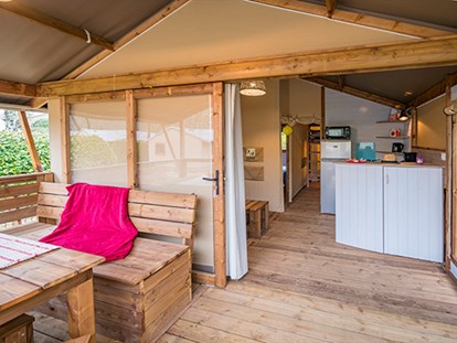 Luxury camping - Kaffeemaschine - Gironde - Camping La Forêt du Pilat - Vacanceselect Ecoluxe Zelt 4/5 Personen 2 Zimmer von Vacanceselect auf Camping La Forêt du Pilat