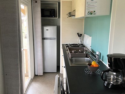 Luxuscamping - Klimaanlage - Korsika  - Camping Domaine d'Anghione - Vacanceselect Mobilheim Premium 6 Personen 3 Zimmer von Vacanceselect auf Camping Domaine d'Anghione