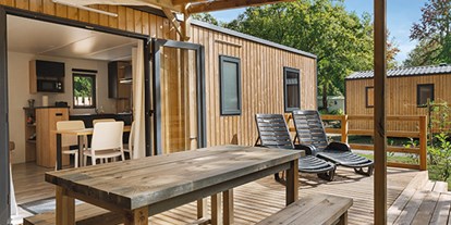 Luxury camping - Preisniveau: exklusiv - Aude - Camping Les Dunes - Vacanceselect Mobilheim Privilege 6 Personen 3 Zimmer 2 Badezimmer von Vacanceselect auf Camping Les Dunes