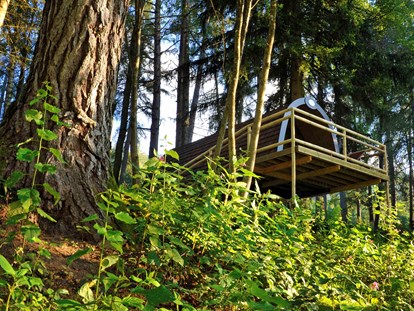 Luxuscamping - Kochmöglichkeit - Tirol - Panorama Wood-Lodge - Nature Resort Natterer See Wood-Lodges am Nature Resort Natterer See