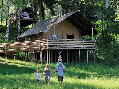 Luxury camping - Preisniveau: exklusiv - Tyrol - Safari-Lodge-Zelt "Lion" - Nature Resort Natterer See Safari-Lodge-Zelt "Lion" am Nature Resort Natterer See