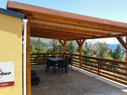 Luxury camping - Terrasse - Dalmatia - Camping Nevio - Gebetsroither Luxusmobilheim von Gebetsroither am Camping Nevio