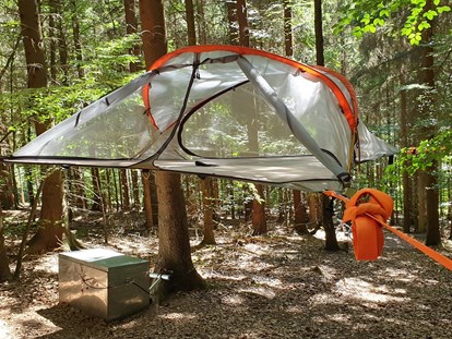Luxury camping - Unterkunft alleinstehend - Abenteuerlich übernachten im Baumzelt. - Baumhaushotel Solling Baumhaushotel Solling