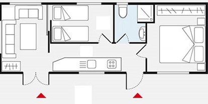 Luxuscamping - Gartenmöbel - Cavallino - Union Lido - Suncamp Mobile Home Standard auf Union Lido