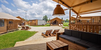 Luxury camping - Klimaanlage - Dolenjska &amp; Bela Krajina / Coast and Karst - Camping Terme Catez - Suncamp SunLodges von Suncamp auf Camping Terme Catez