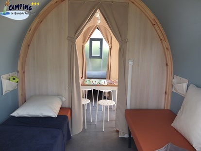 Luxuscamping - Terrasse - Pays de la Loire - Camping de l’Etang Coco Sweet auf Camping de l'Etang