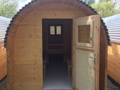 Luxuscamping - Art der Unterkunft: Hütte/POD - Campingplatz Markelfingen Schlaf-Häusle auf dem Campingplatz Markelfingen