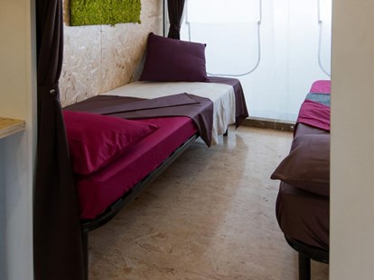Luxury camping - getrennte Schlafbereiche - Italy - GLAM ZELT - SCHLAFZIMMER - Camping dei Fiori  Neues Zelt Glam
