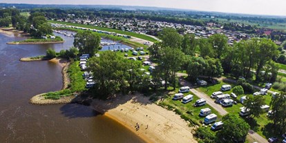 Luxuscamping - WC - Flusslandschaft Elbe - Campingplatz mit eigenem Badestrand - Camping Stover Strand Camping Stover Strand