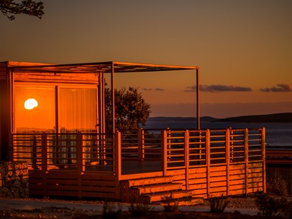 Luxuscamping - Klimaanlage - Cres - Lošinj - Sonnenuntergang - Camping Slatina Freedhome Mobilheime auf Camping Slatina