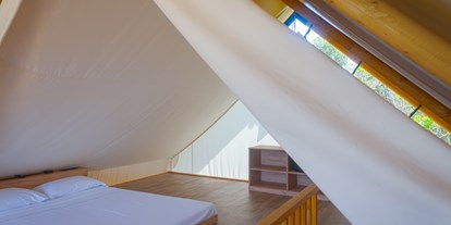 Luxuscamping - Terrasse - Toskana - Glamping-Zelt Safari Loft - Grundriss Dachboden - Camping Lacona Pineta Glamping Tent Safari Loft auf Camping Lacona Pineta