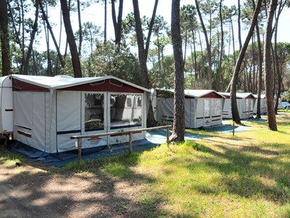 Luxuscamping - Kochmöglichkeit - Toskana - Camping Baia Verde - Gebetsroither Luxusmobilheim von Gebetsroither am Camping Baia Verde