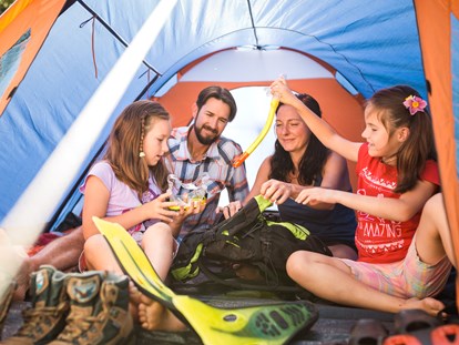 Luxury camping - Bootsverleih - Übernachten im Birkenwäldchen mit Zelt - Trixi Ferienpark Zittauer Gebirge