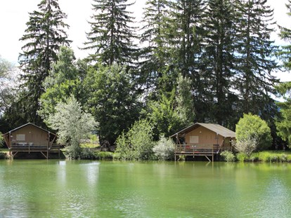 Luxuscamping - Badestrand - Deutschland - Neu unsere zwei Zeltlodges - Zelt Lodges Campingplatz Ammertal