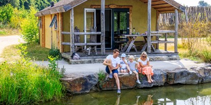 Luxuscamping - Swimmingpool - Germanenhaus im Fischerdorf / Germanenland - Alfsee Ferien- und Erlebnispark