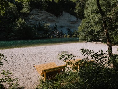 Luxuscamping - Bademöglichkeit für Hunde - Slowenien - Strand - River Camping Bled