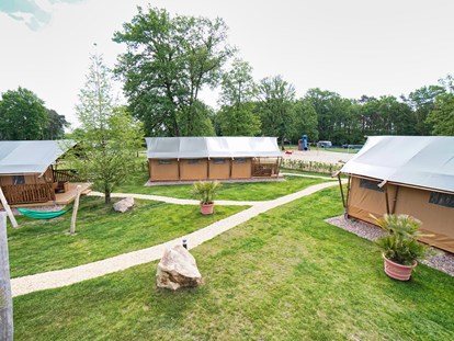Luxury camping - Streichelzoo - Unser ganz neues Glampingdorf entsteht.....unsere neuen Safarizelte! Natürlich mit Hängematten! - Campingpark Heidewald