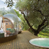 Glamping accommodation - Garda Bubble im La Rocca Camping Village - Garda Bubble