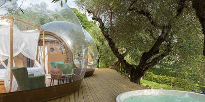 Luxuscamping - Gardasee - Garda Bubble im La Rocca Camping Village - La Rocca Camping Village Garda Bubble