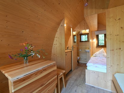 Luxuscamping - Art der Unterkunft: Hütte/POD - Innenansicht Penthouse Pod - Waldcamping Brombach Penthouse Pod am Waldcamping Brombach