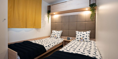 Luxuscamping - Terrasse - Dubrovnik - bedroom for children - Lavanda Camping**** Luxury Mobile Home mit swimmingpool
