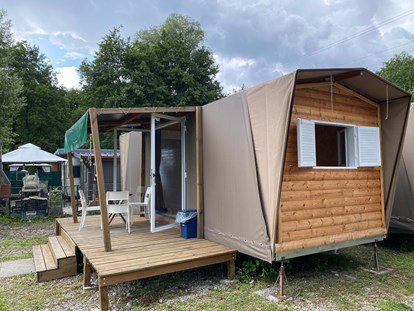 Luxury camping - Art der Unterkunft: Safari-Zelt - Lago di Como - Maxi tent auf Camping Montorfano - Camping Montorfano Maxi tents
