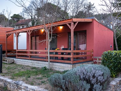 Luxury camping - Kochmöglichkeit - Dalmatia - Camp Karin Mobile houses Sunny Resort - 2-Bett-Bungalow mit Parkblick
