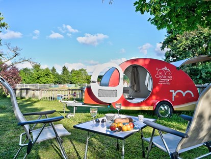 Luxury camping - Preisniveau: günstig - Isère - Camping Le Château LODGE TRIGANO KENYA VINTAGE Camping Le Château