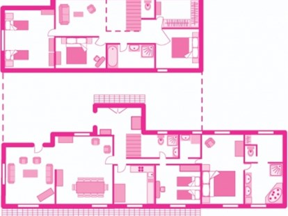 Luxuscamping - Centre - Raumplan - Domaine des Alicourts Villa für 10 Personen auf Domaine des Alicourts