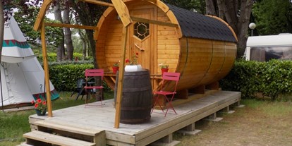Luxuscamping - Terrasse - Loire-Atlantique - Camping de l’Etang Barrel 