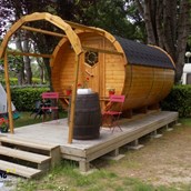 Luxuscamping: Camping de l’Etang: Barrel 