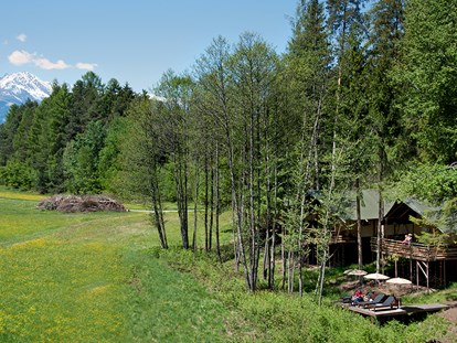 Luxury camping - getrennte Schlafbereiche - Tyrol - Safari-Lodge-Zelt "Giraffe" - Nature Resort Natterer See Safari-Lodge-Zelt "Giraffe" am Nature Resort Natterer See