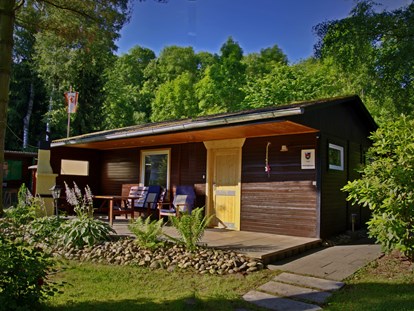 Luxury camping - barrierefreier Zugang - Sauerland - Camping- und Ferienpark Teichmann Mobilheime Typ I auf Camping- und Ferienpark Teichmann