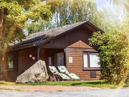 Luxury camping - Dusche - Hessen Nord - Camping- und Ferienpark Teichmann Ferienhaus Typ B auf Camping- und Ferienpark Teichmann