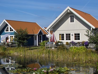 Luxury camping - Terrasse - Lower Saxony - Ferienhaus Göteborg - Südsee-Camp Ferienhaus Göteborg am Südsee-Camp
