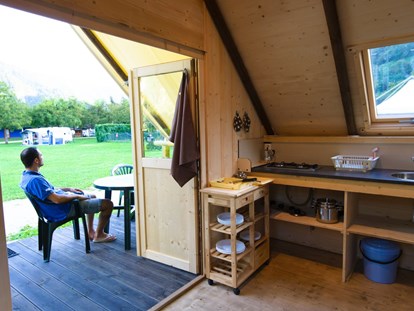 Luxury camping - Unterkunft alleinstehend - Veneto - Camping al Lago Arsie Zelt Esox am Camping al Lago Arsie