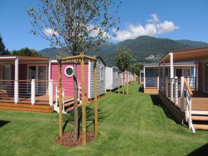 Luxuscamping - Klimaanlage - Lago Maggiore - Campofelice Camping Village Bungalow AZALEA 4 auf Campofelice Camping Village