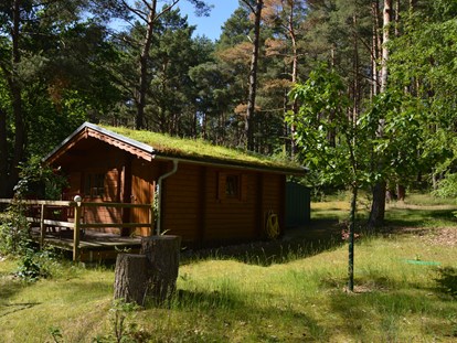 Luxury camping - Kaffeemaschine - Seenplatte - Außenbereich - Naturcampingpark Rehberge Ferienhaus Rosalie am Wurlsee - Naturcampingpark Rehberge