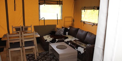 Luxuscamping - Art der Unterkunft: Safari-Zelt - Zeltlodges Wohnen - Zelt Lodges Campingplatz Ammertal Zelt Lodges Campingplatz Ammertal