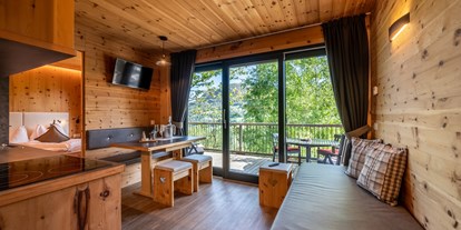 Luxuscamping - Kochmöglichkeit - Camping Seiser Alm Dolomiten Lodges