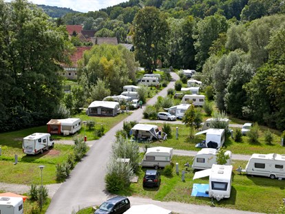 Luxury camping - Unterkunft alleinstehend - Stuttgart / Kurpfalz / Odenwald ... - Camping Schwabenmühle Schlaffass auf Camping Schwabenmühle