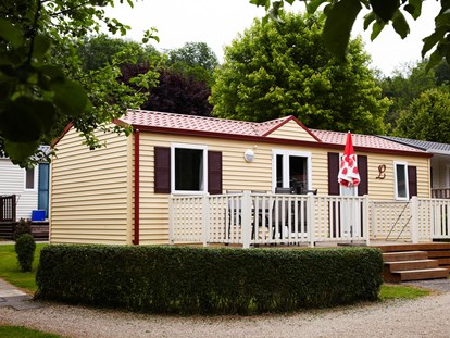Luxuscamping - Kühlschrank - Rheinland-Pfalz - Prümtal-Camping Oberweis Mobilheime 6 P auf Prümtal-Camping Oberweis
