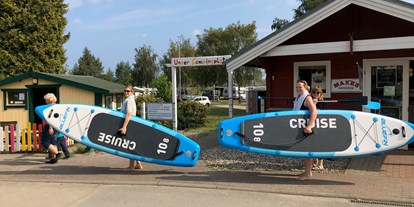 Luxuscamping - WC - Ostseeküste - Neu SUP Board (Standup Paddeling) Verleih vor Ort (nur zwei verfügbar). - ostseequelle.camp Bungalow für 2 Personen